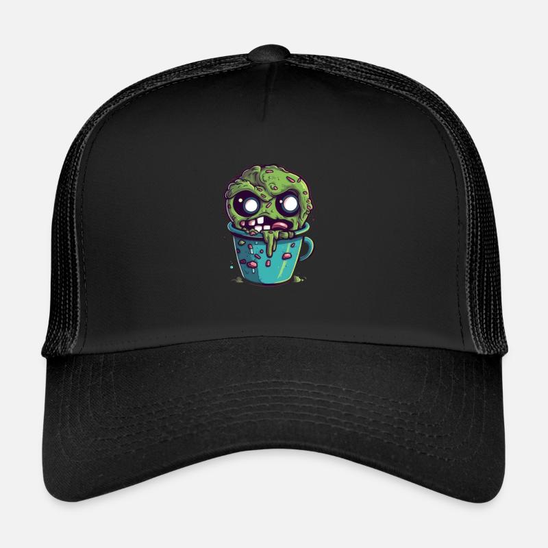Halloween coffee mug - creepy coffee mug Trucker Cap