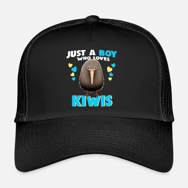 Juste un garçon qui aime les Kiwis Casquette trucker 