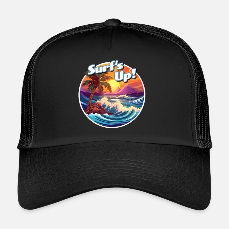 Ride the Wave: It's Surf's Up Time! Trucker Cap