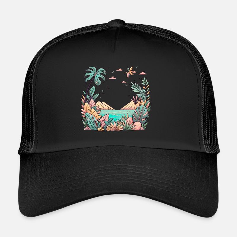 Tropics and mountains Trucker Cap