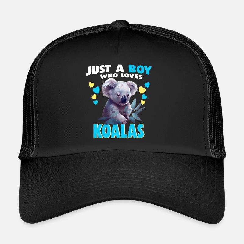 Juste un garçon qui aime les koalas Casquette trucker 