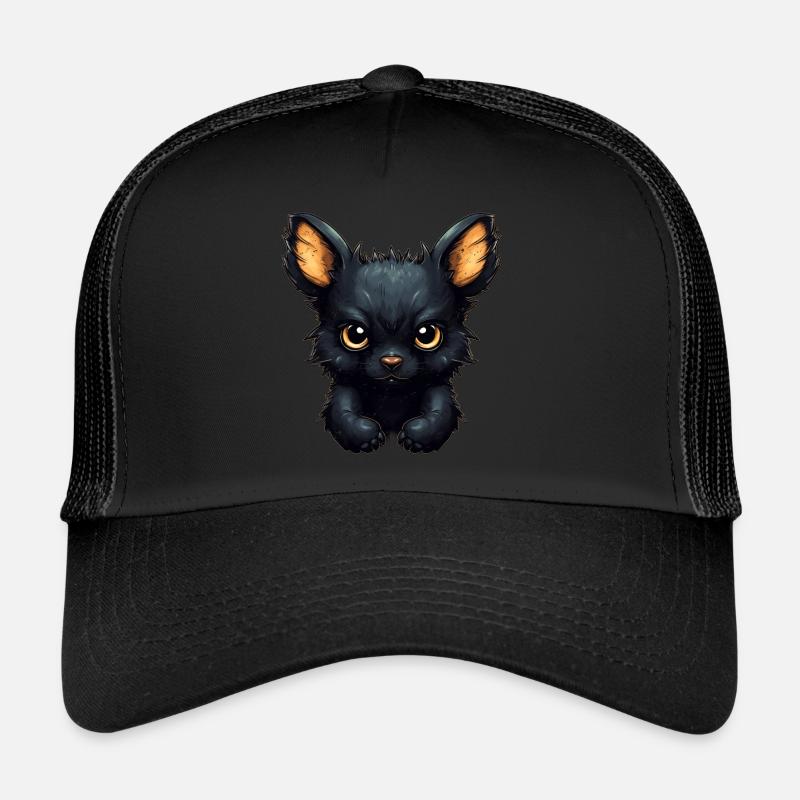 Super cute Dog retro style - Trucker Cap - Schwarz/Schwarz