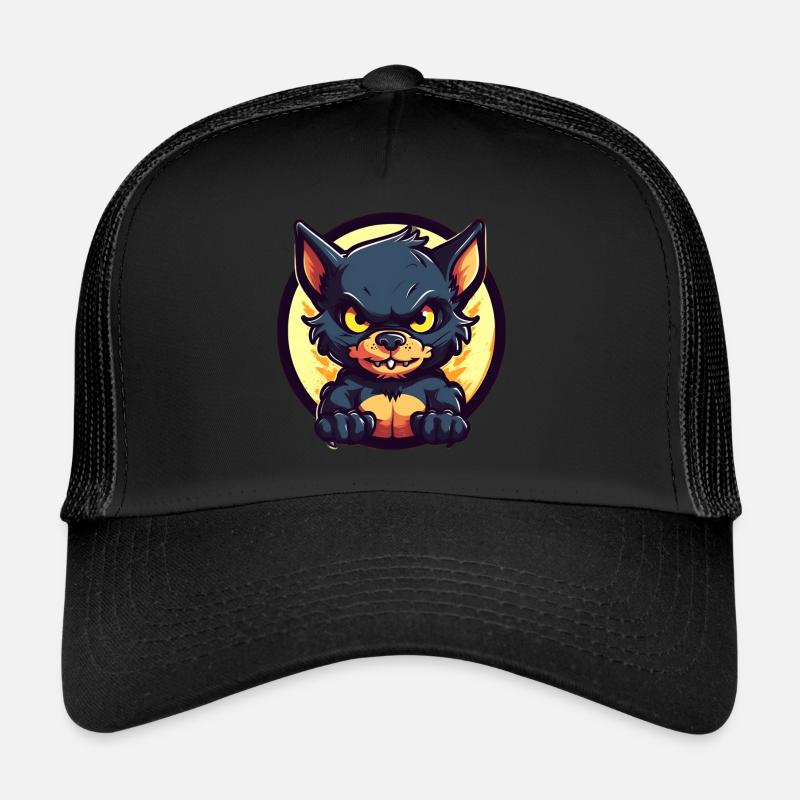 Diable de Tasmanie super mignon - Casquette trucker  - noir/noir