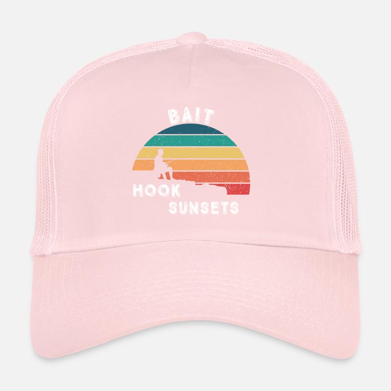 Bait, Hook, Sunsets Trucker Cap