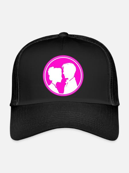 Mariage de couple Mariage de couple - Casquette trucker  - noir/noir - Devant