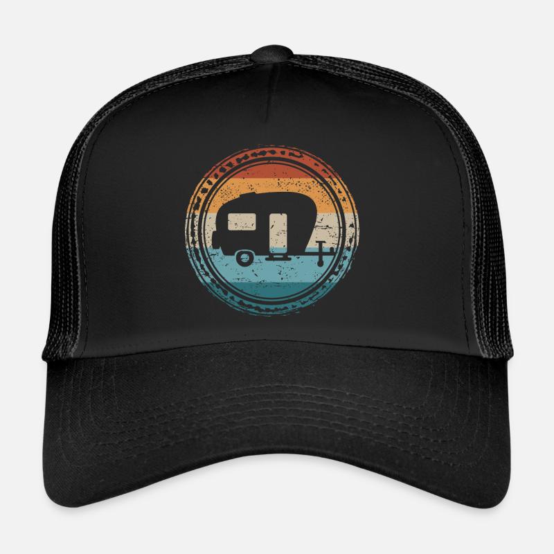 Rétro Caravane Camping Camper Casquette trucker 