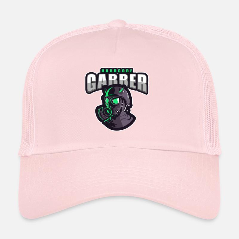 Gabber hardcore avec masque à gaz Casquette trucker 