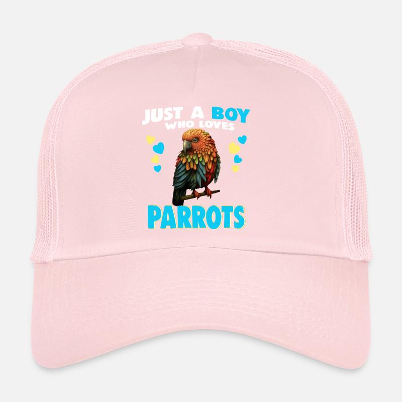 Juste un garçon qui aime les perroquets Casquette trucker 