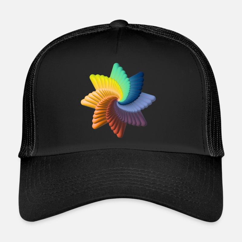 Rainbow Star Trucker Cap