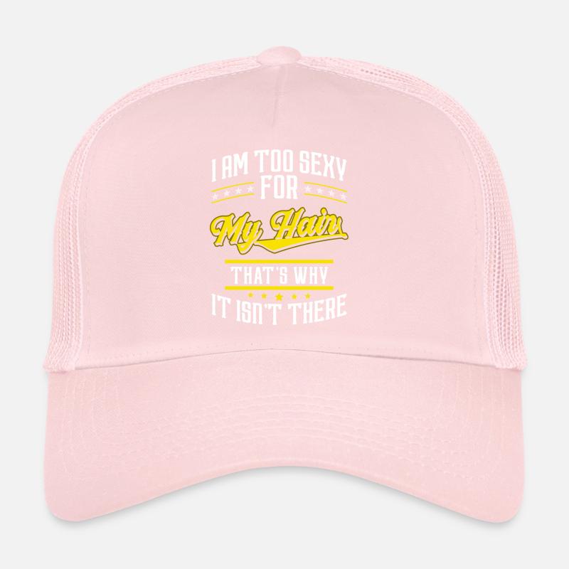 Tête chauve Pas de coupe de cheveux Casquette trucker 