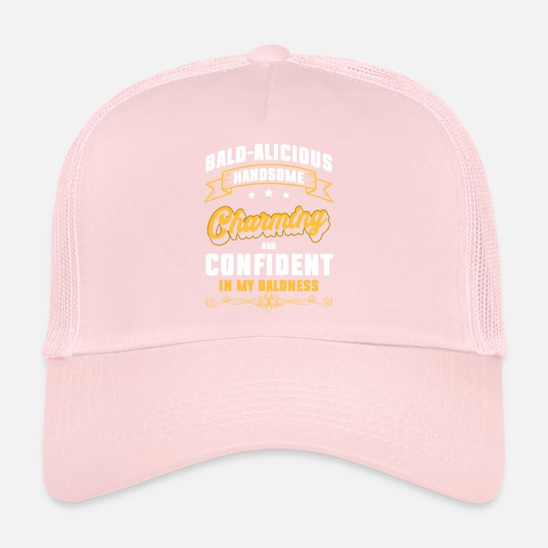 Assiette chauve Pas de coupe de cheveux Casquette trucker 