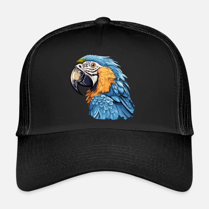 Blue and gold macaw Trucker Cap