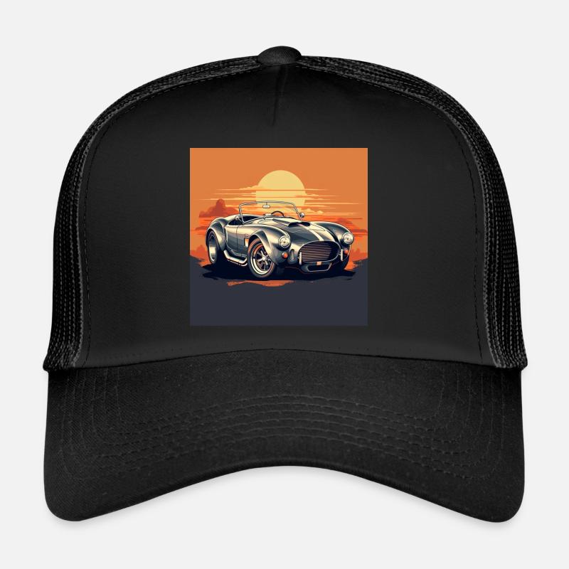 AC COBRA COLLECTION VINTAGE - Trucker Cap - black/black