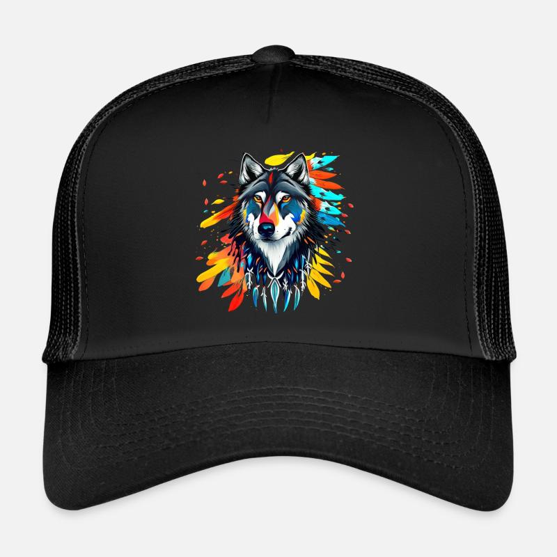 Wolf - Illustration 1 Trucker Cap