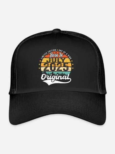 2025 Juillet - années de grandeur depuis juillet 2025 - Casquette trucker  - noir/noir - Devant
