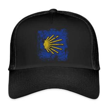 Camino - Camino de Santiago - Pilgrimage - Santiago - Trucker Cap - black/black - Front