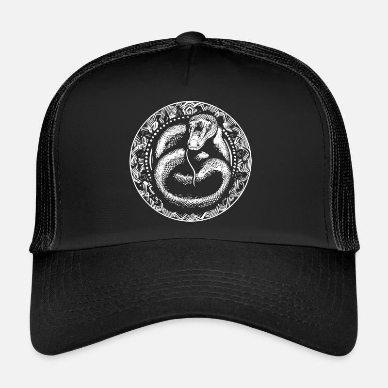 Schlange - Trucker Cap - Schwarz/Schwarz