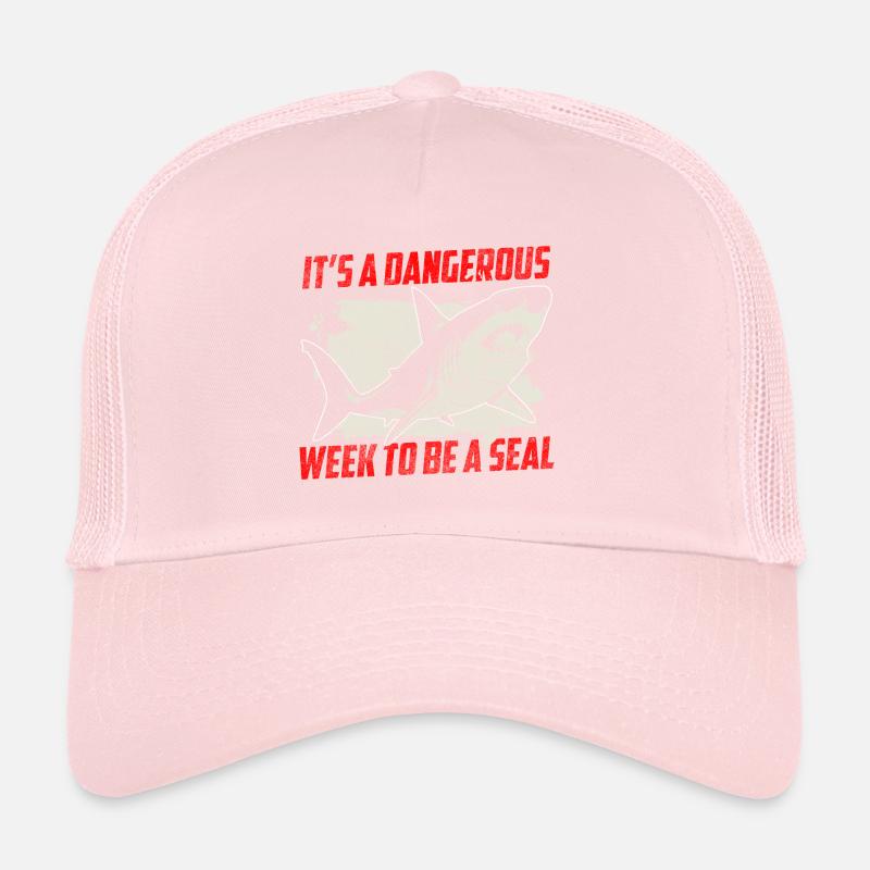 Grand requin blanc aileron dent de requin Casquette trucker 