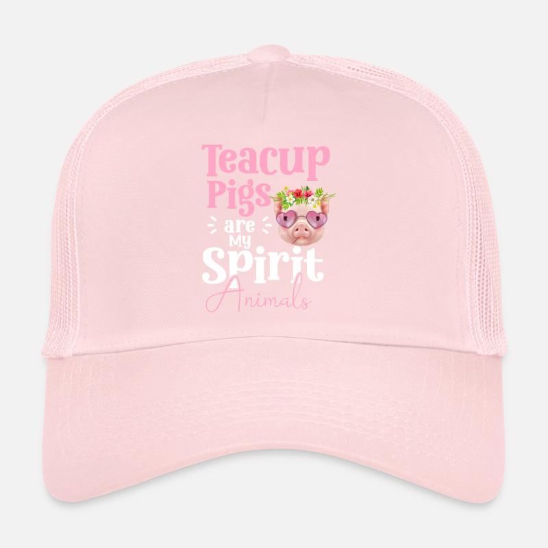 Teacup Cochon Minipig Pet Casquette trucker 