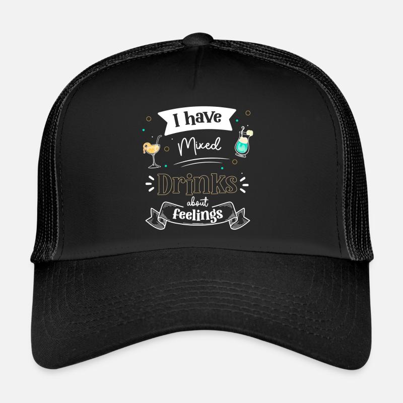 Cocktail Bouteille d’alcool Casquette trucker 