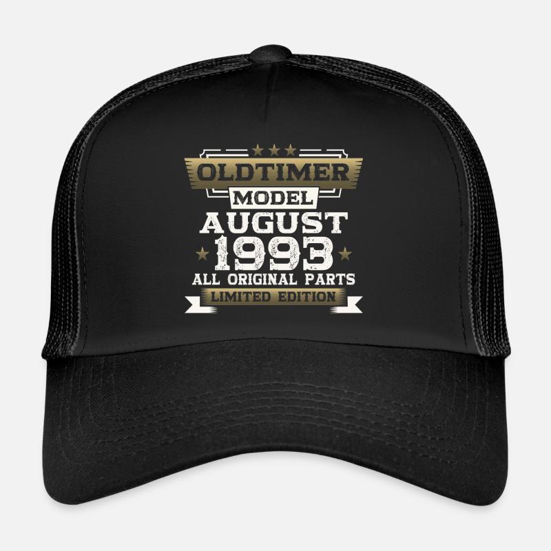 30th Birthday Man Oldtimer August Vintage 1993 Trucker Cap