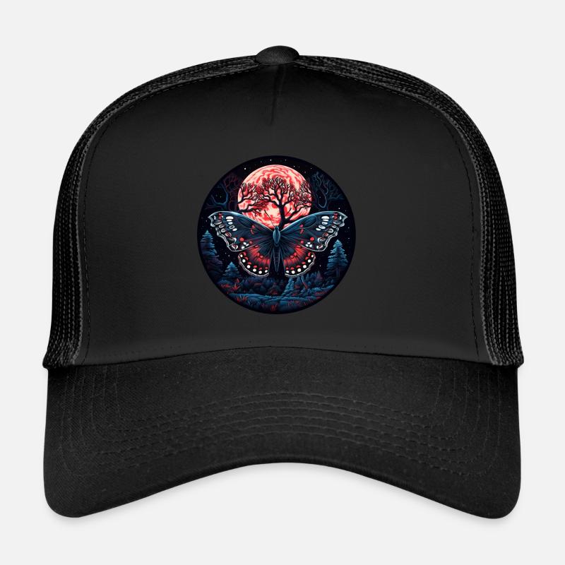 Insect moth butterfly at night Trucker Cap
