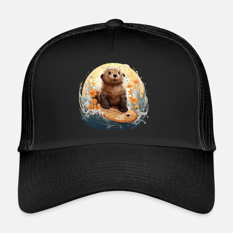 Surfing Otter Trucker Cap