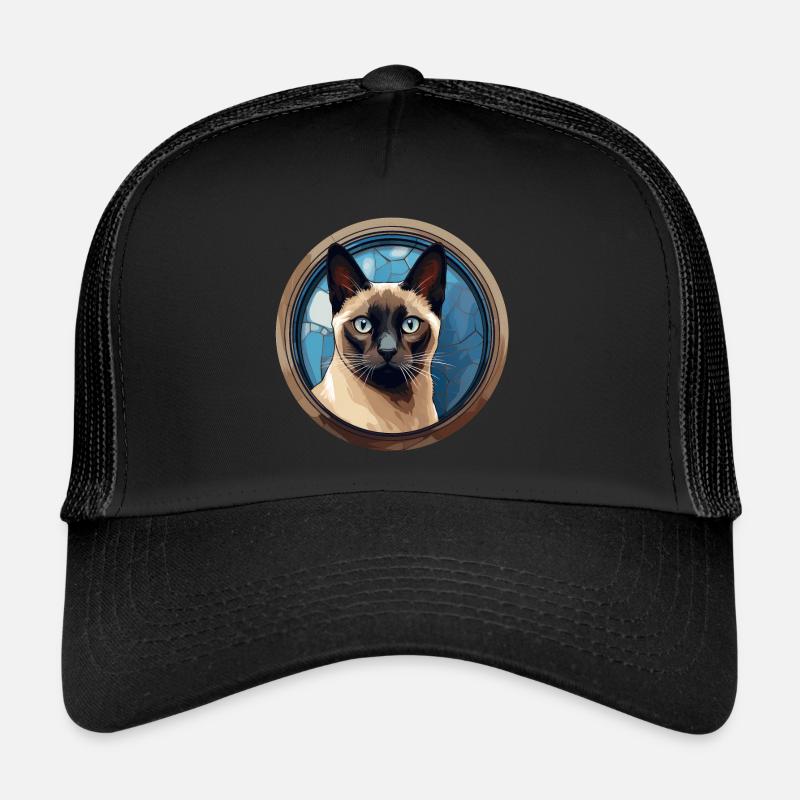 Chat siamois Casquette trucker 