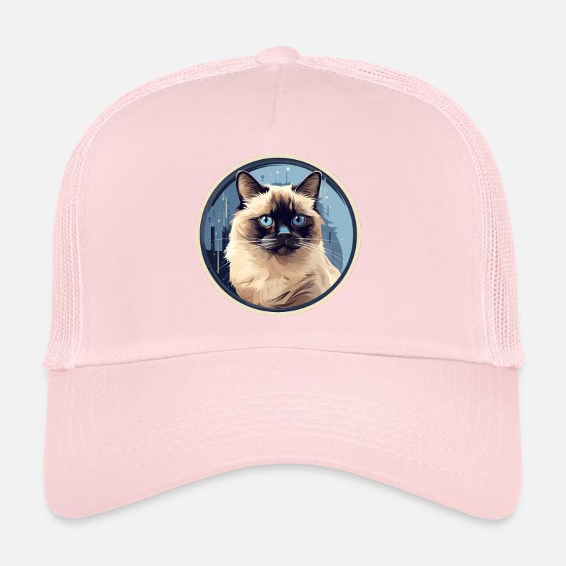 Chat birman Casquette trucker 