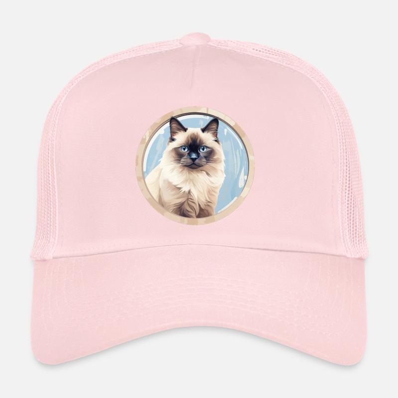Chat birman Casquette trucker 