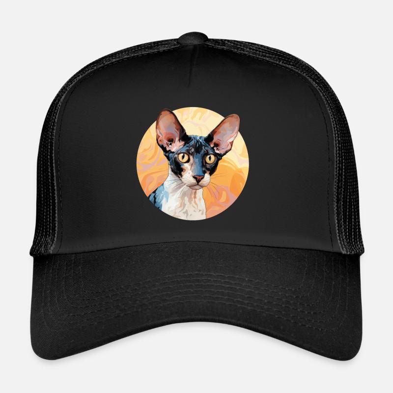 Cornish Rex Cat Casquette trucker 