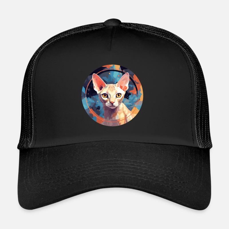 Devon Rex Chat Casquette trucker 