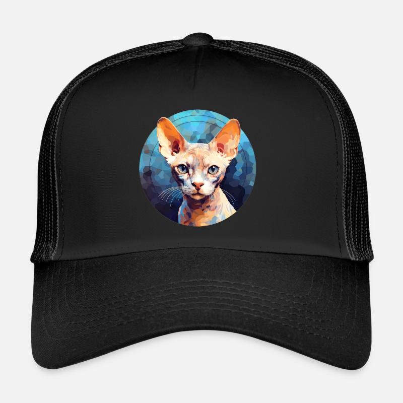Devon Rex Cat Trucker Cap