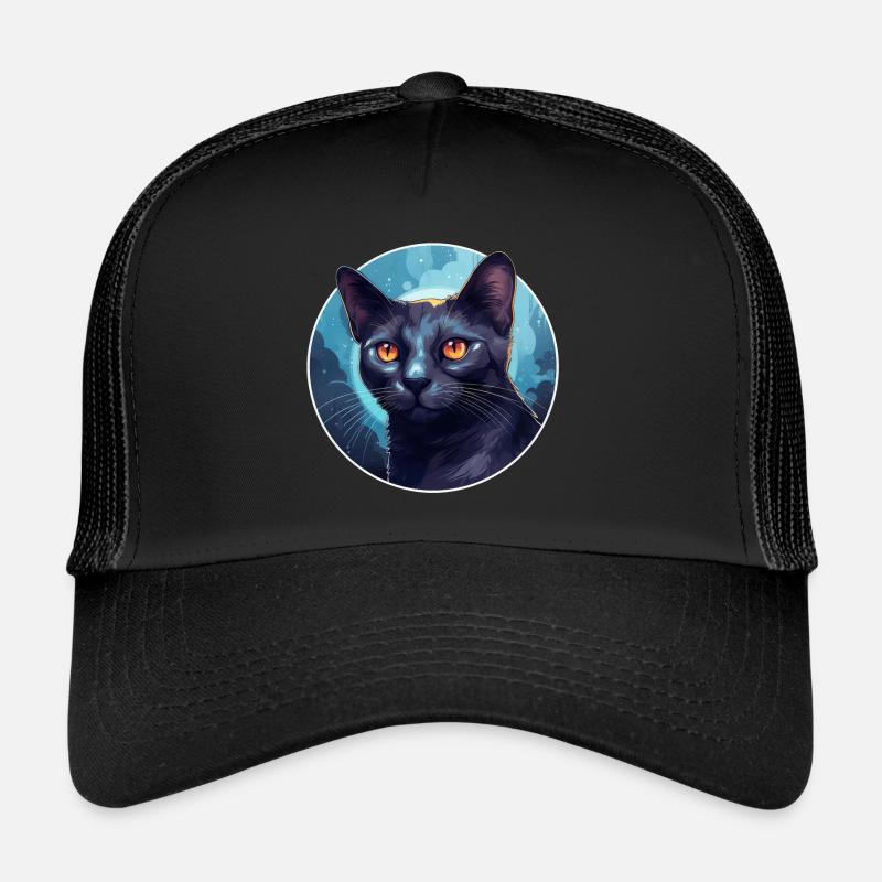 Chat bleu russe Casquette trucker 