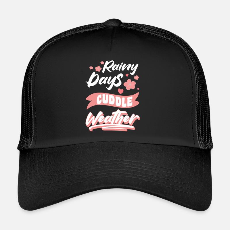 Schmusen Umarmung Süß Freund - Trucker Cap - Schwarz/Schwarz