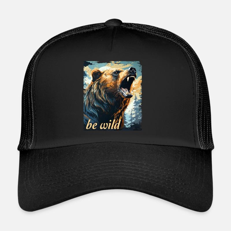 Be Wild Retro Style Trucker Cap