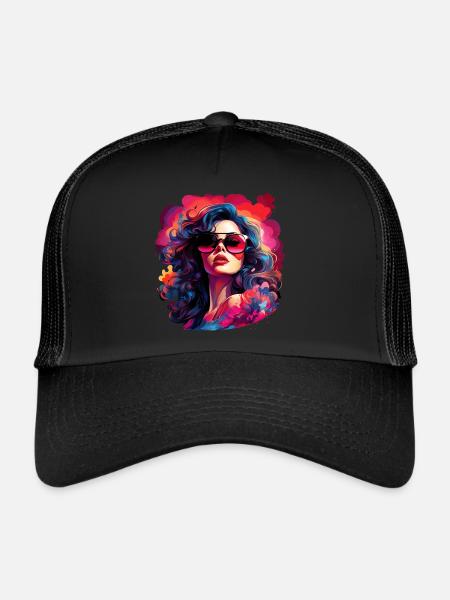 Pinup Girl - Trucker Cap - Schwarz/Schwarz