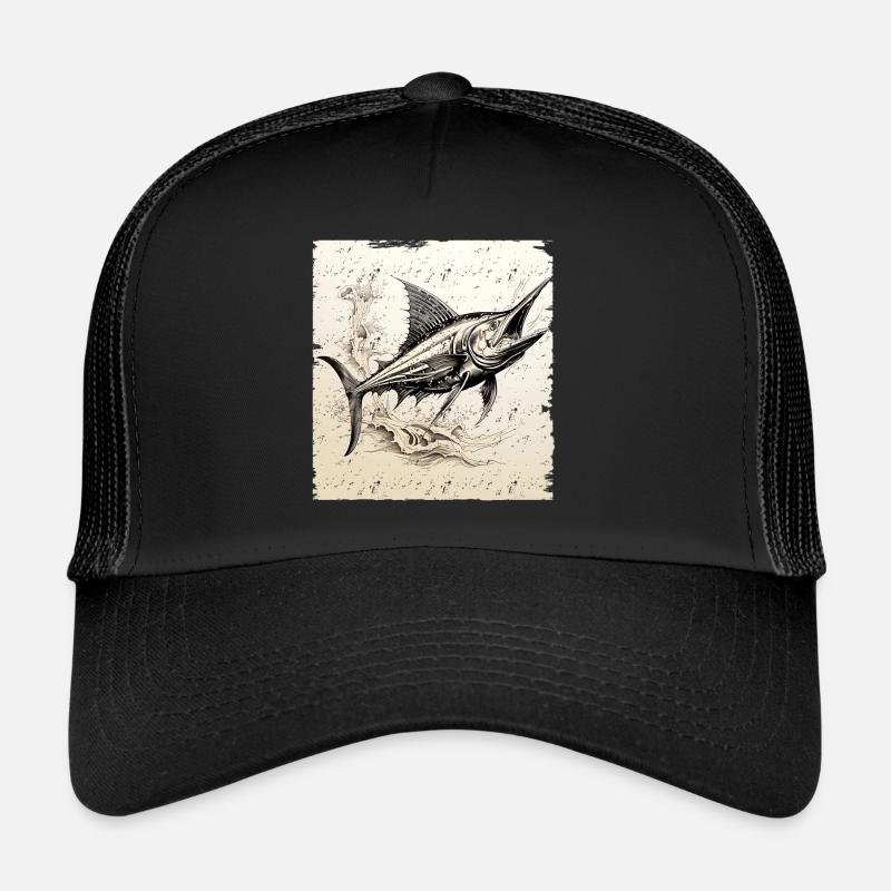 Style rétro Marlin Casquette trucker 