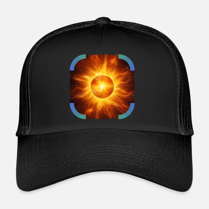 Du bist meine Sonne der Aufenthalte - Trucker Cap - Schwarz/Schwarz