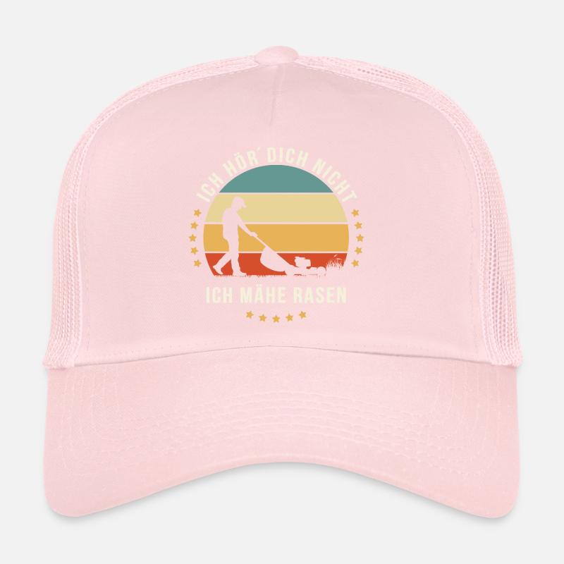 ICH HÖR´DICH NICHT ICH MÄHE RASEN Mann Rasenmäher Trucker Cap
