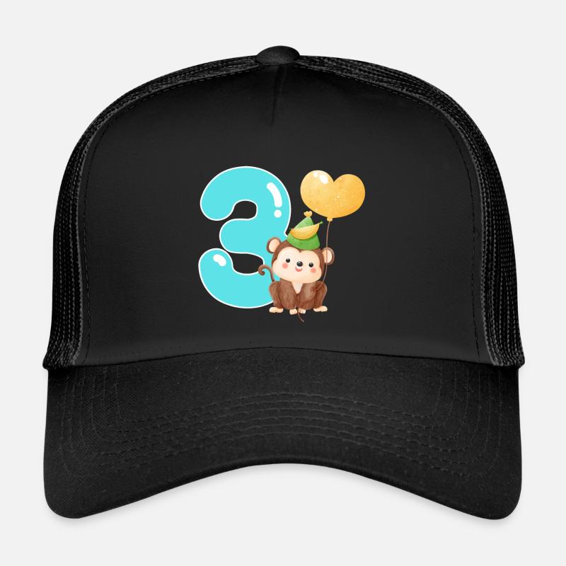 3. Geburtstag. Drei Jahre Geschenk Trucker Cap