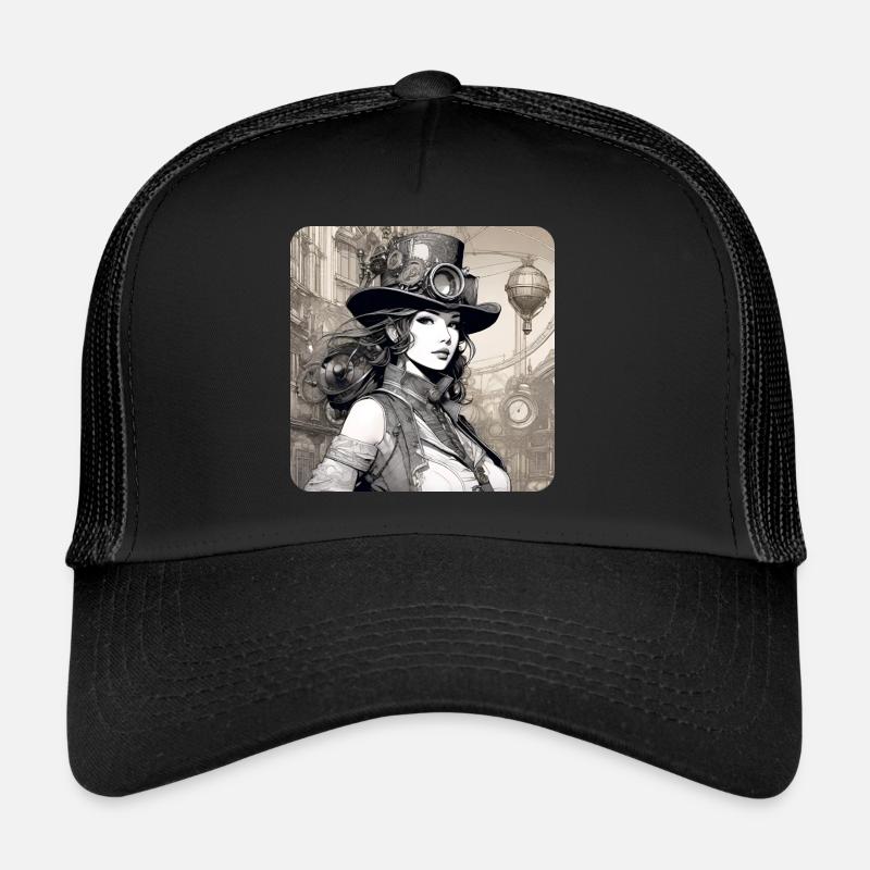 Fille Steampunk Cool Casquette trucker 