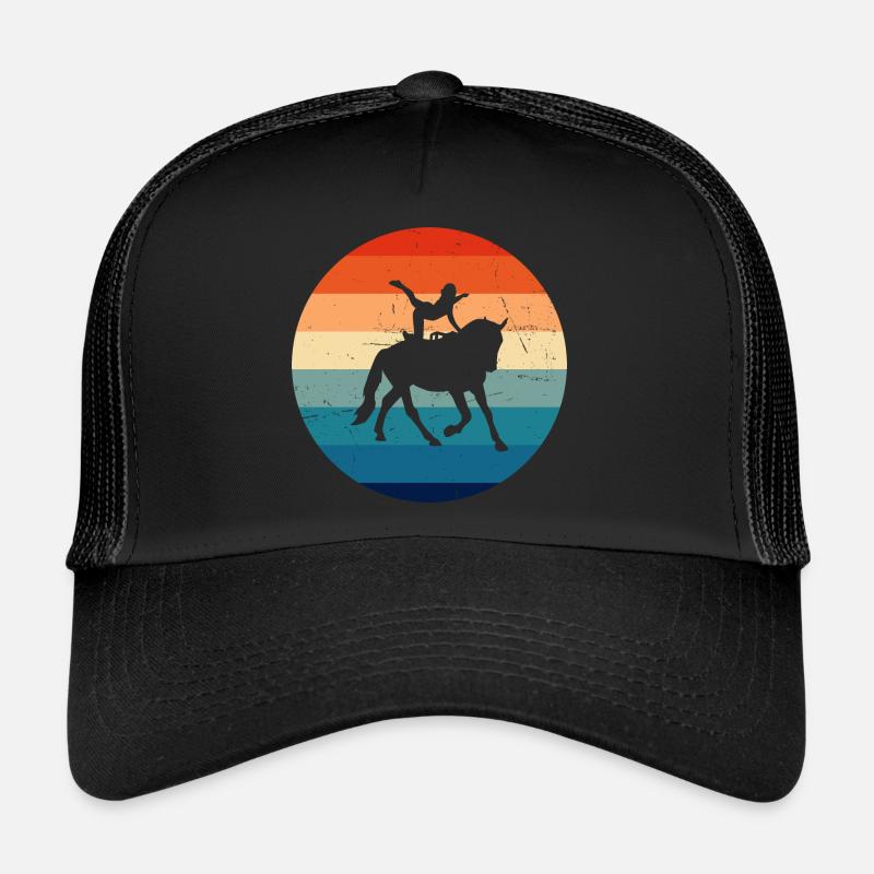 Damen Balanceübungen Körperbeherrschung - Trucker Cap - Schwarz/Schwarz