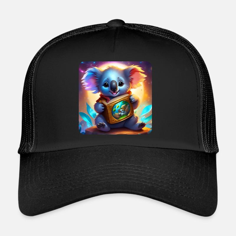 Ours koala mignon avec livre Casquette trucker 