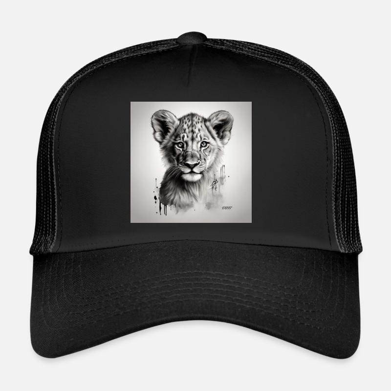 Löwenjunges Kunstskizze Trucker Cap
