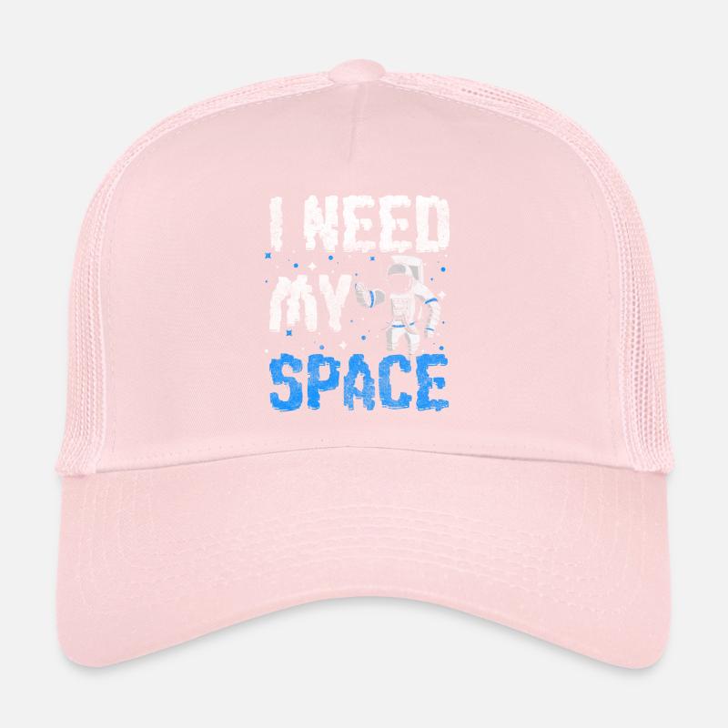 Space Planet Spacesuit Rocket Trucker Cap