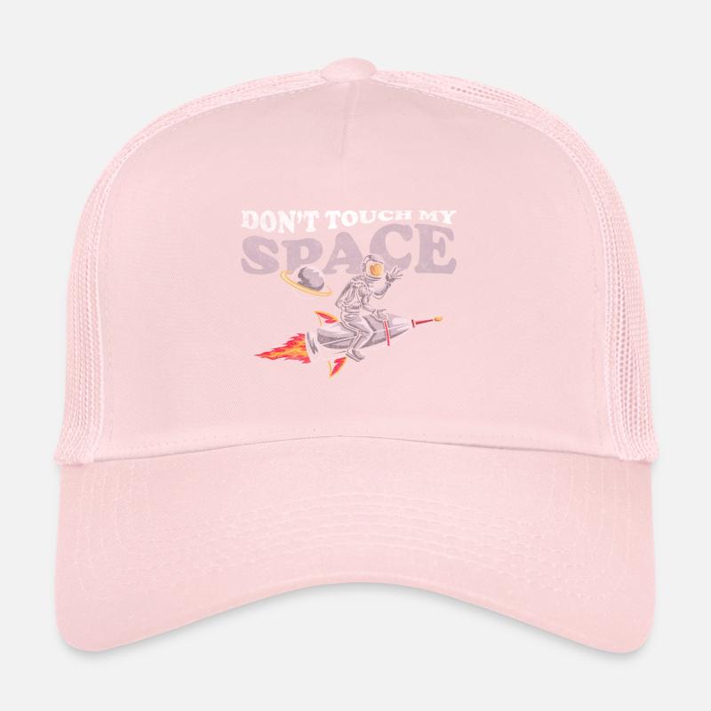 Space Planet Spacesuit Rocket Trucker Cap