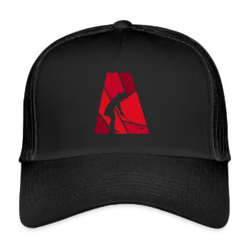 Golfer Putting - Trucker Cap - black/black - Front