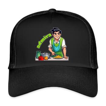 Admira logo new - Trucker Cap - black/black - Front