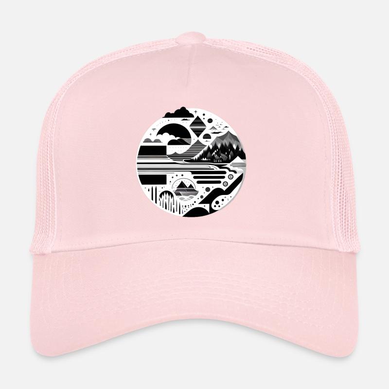 The Mountains 03 Trucker Cap